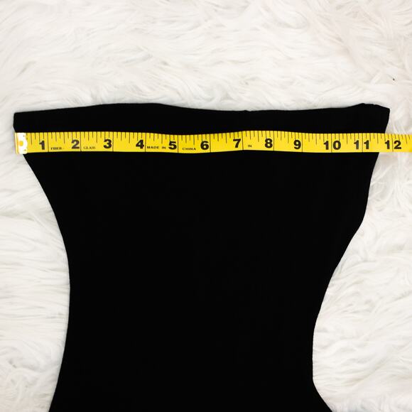 Naked Wardrobe Black Strapless Waist Cut Out Romper Women Small Minimalistic - Picture 3 of 8